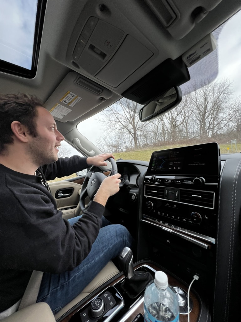 Lonny driving to your event
